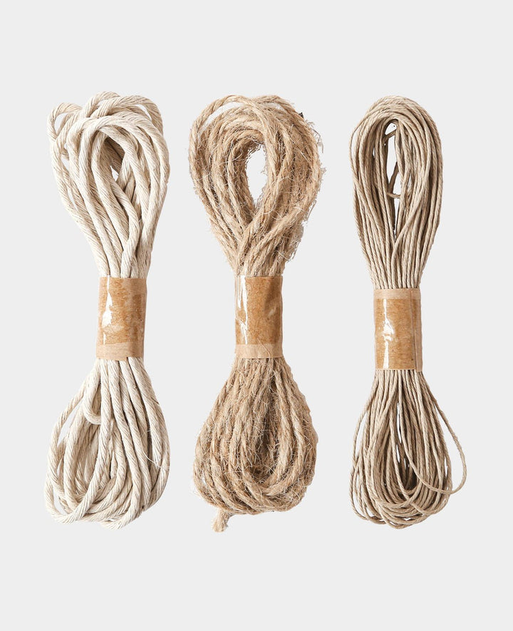 Kordelset, Natur, 1 mm x 9.45 m / 1.5 mm x 2.8 m / 2 mm x 2.8 m, gebündelt