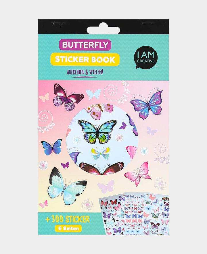 Sticker Book Butterfly, Colorful, 15 x 24 cm