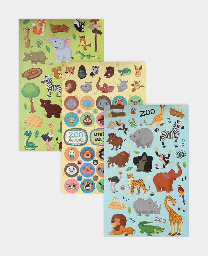 Stickerbook Zoo, Bunt, 15 x 24 cm