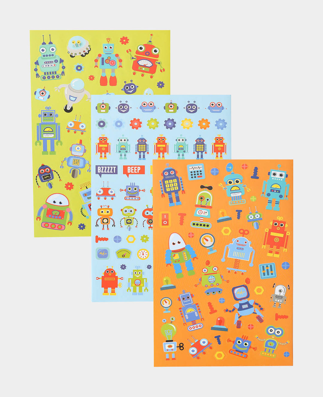 Sticker Book Robots, Colorful, 15 x 24 cm