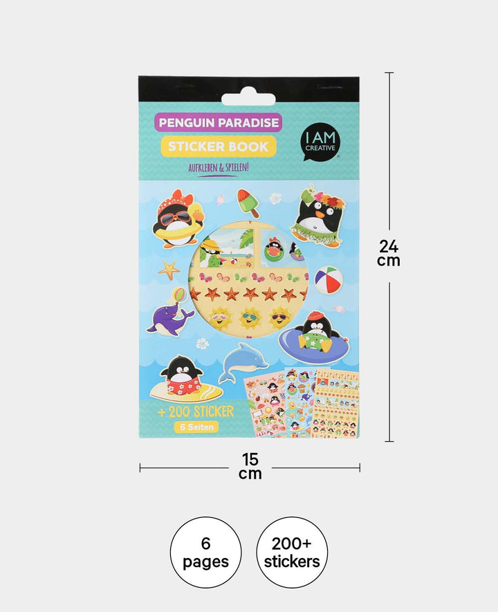 Sticker Book Penguin, Colorful, 15 x 24 cm