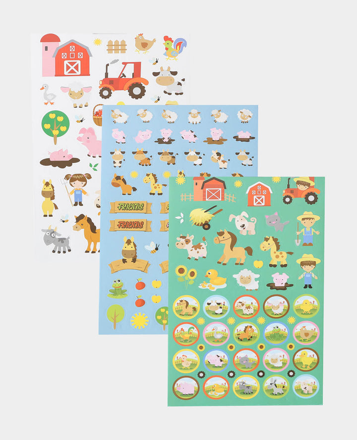 Sticker Book Farm, Multicolored, 15 x 24 cm