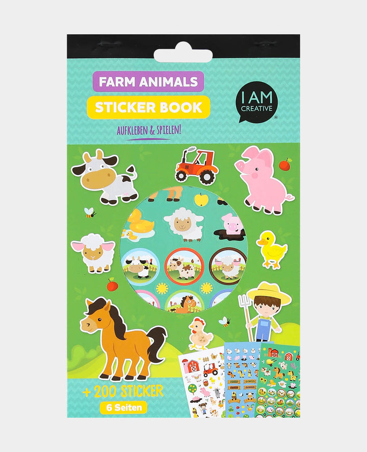 Sticker Book Farm, Multicolored, 15 x 24 cm