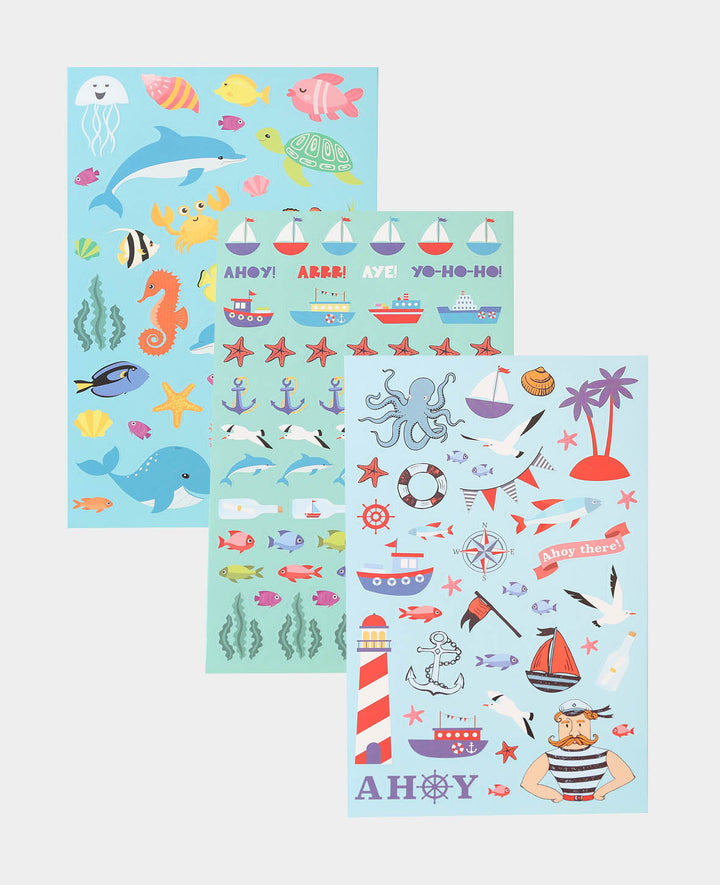 Sticker Book Maritime, Colorful, 15 x 24 cm