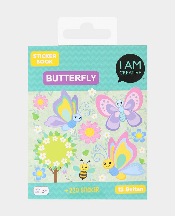 Mini Sticker Book Butterfly, Colorful, 9 x 11.5 cm