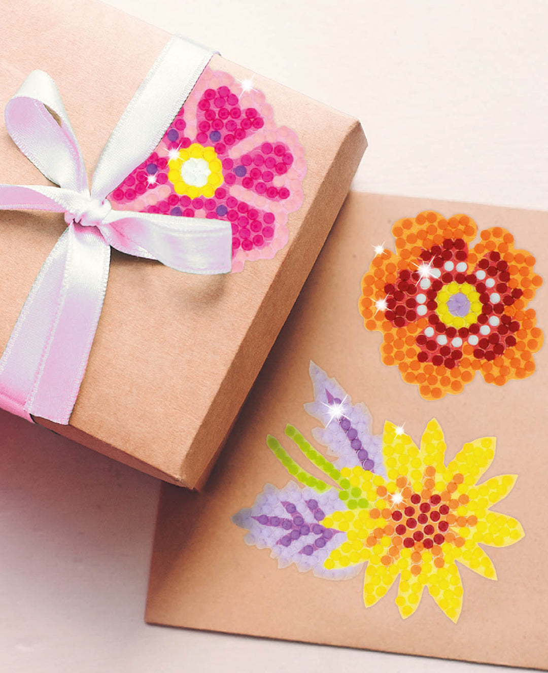 Diamond Painting Sticker Flowers, Blumen, inkl. Zubehör &amp; Anleitung