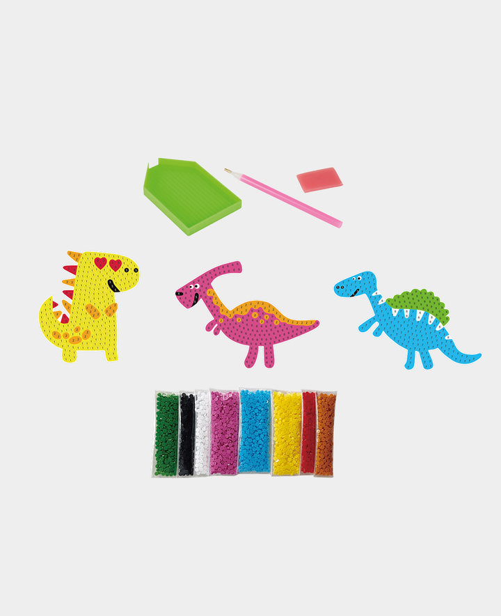 Diamond Painting Sticker Dinos, inkl. Zubehör &amp; Anleitung