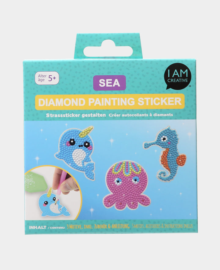 Diamond Painting Sticker Sea, inkl. Zubehör &amp; Anleitung