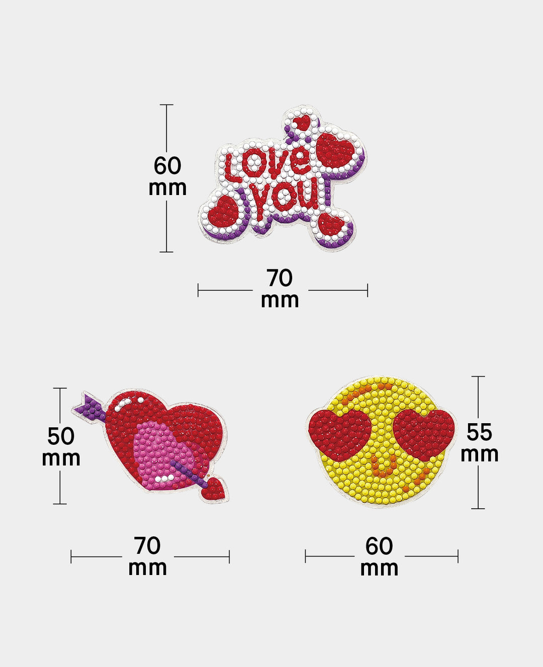 Diamond Painting Sticker Love I