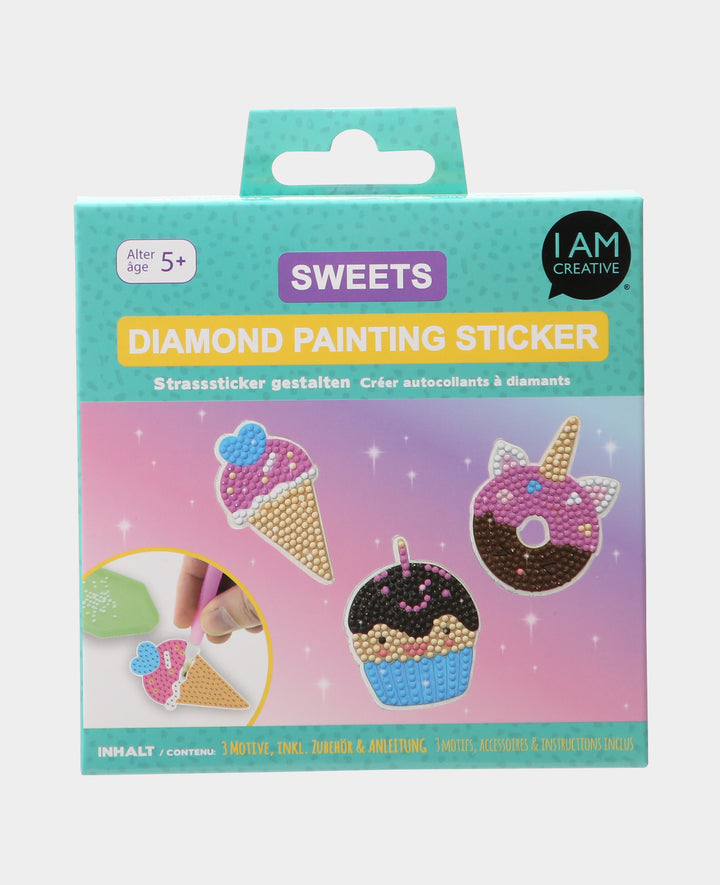 Diamond Painting Sticker Sweets, incl. accessories &amp; instructions