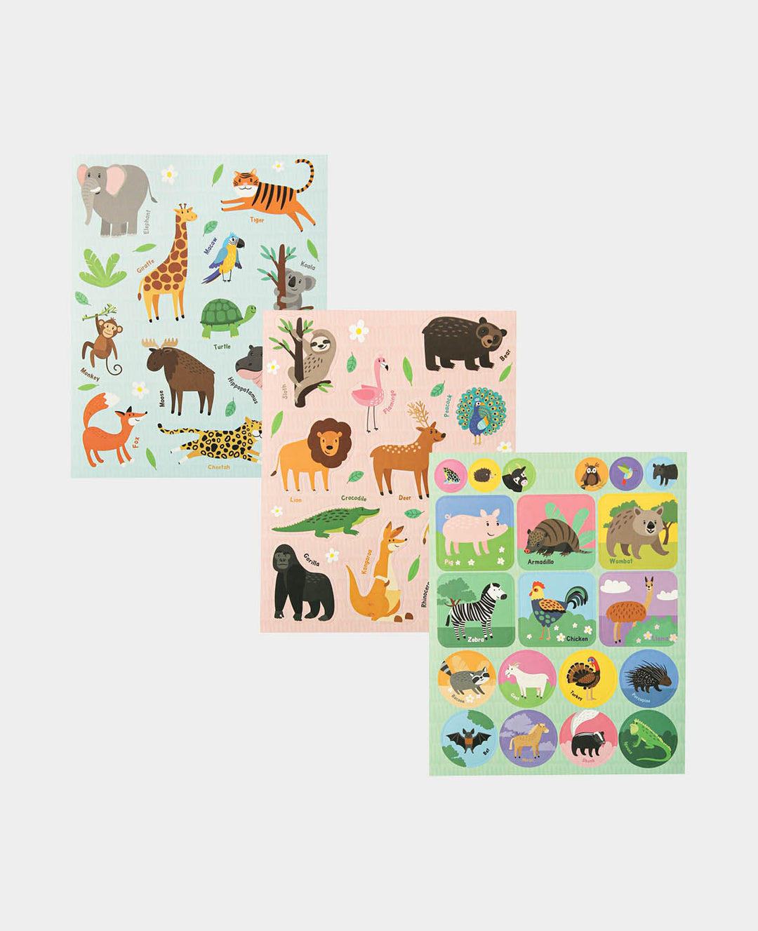 Mini carnet de stickers Jungle, Coloré, 9 x 11,5 cm