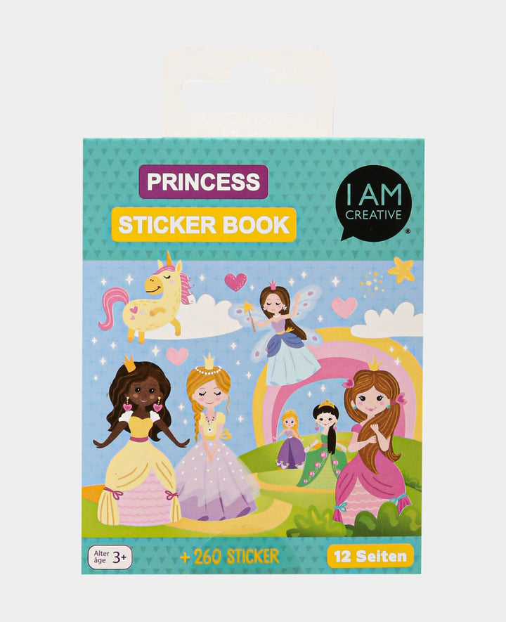Mini Stickerbook Princess, Bunt, 9 x 11.5 cm