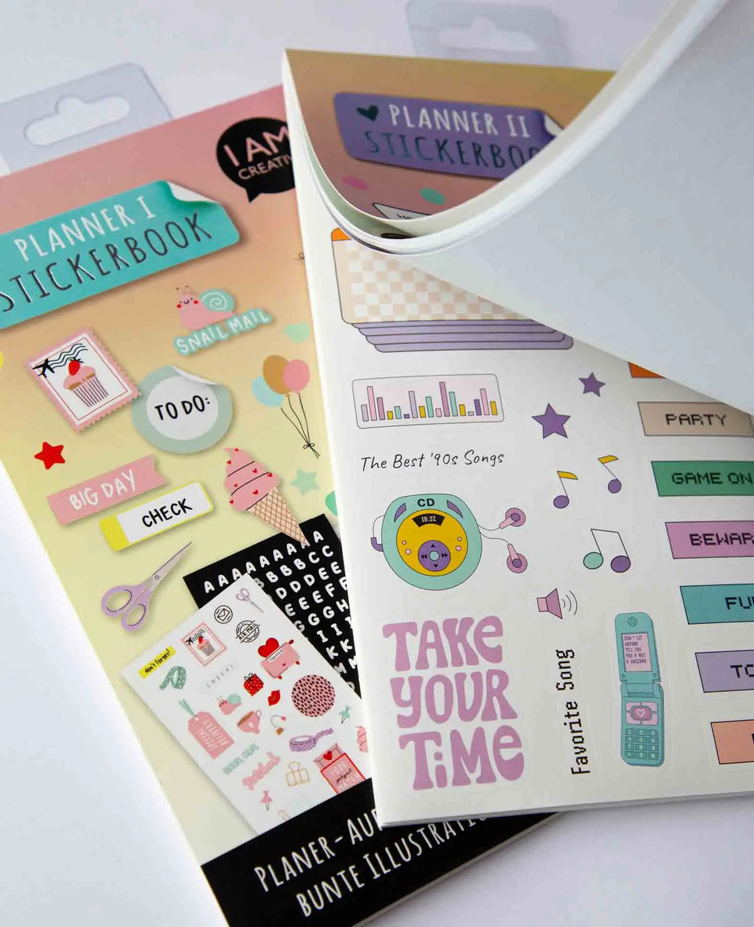 Planner Stickerbook II, Bunt, 12 x 21 cm