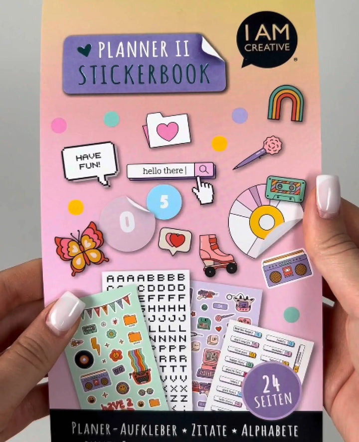 Planner Stickerbook II, Bunt, 12 x 21 cm
