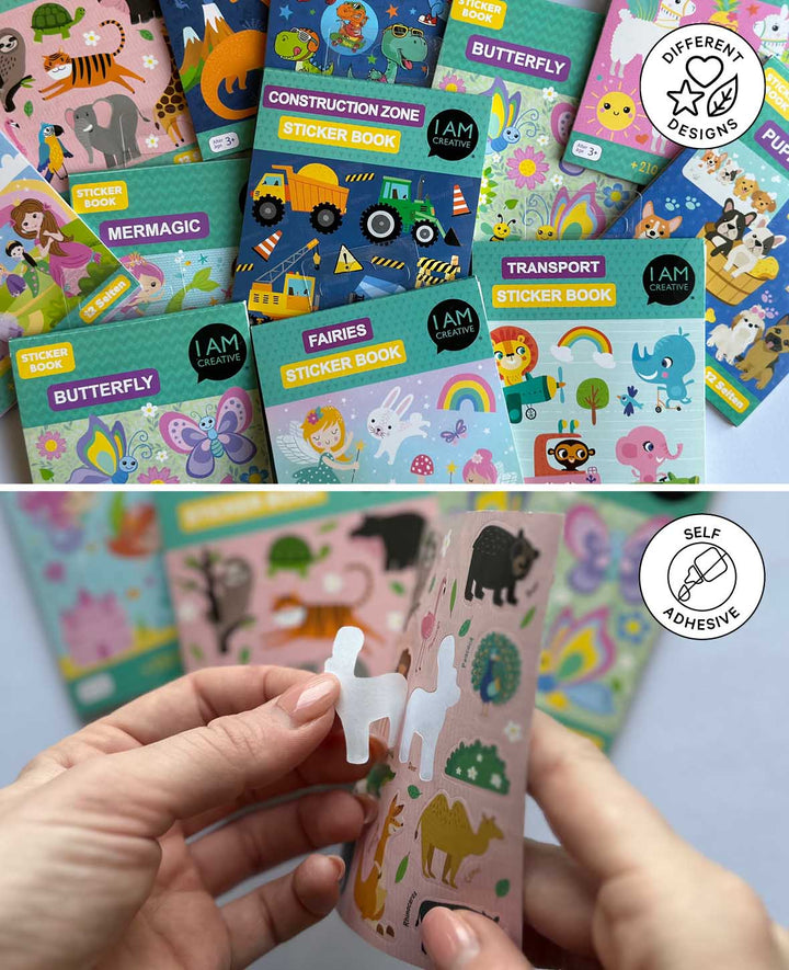 Mini Stickerbook Princess, Bunt, 9 x 11.5 cm