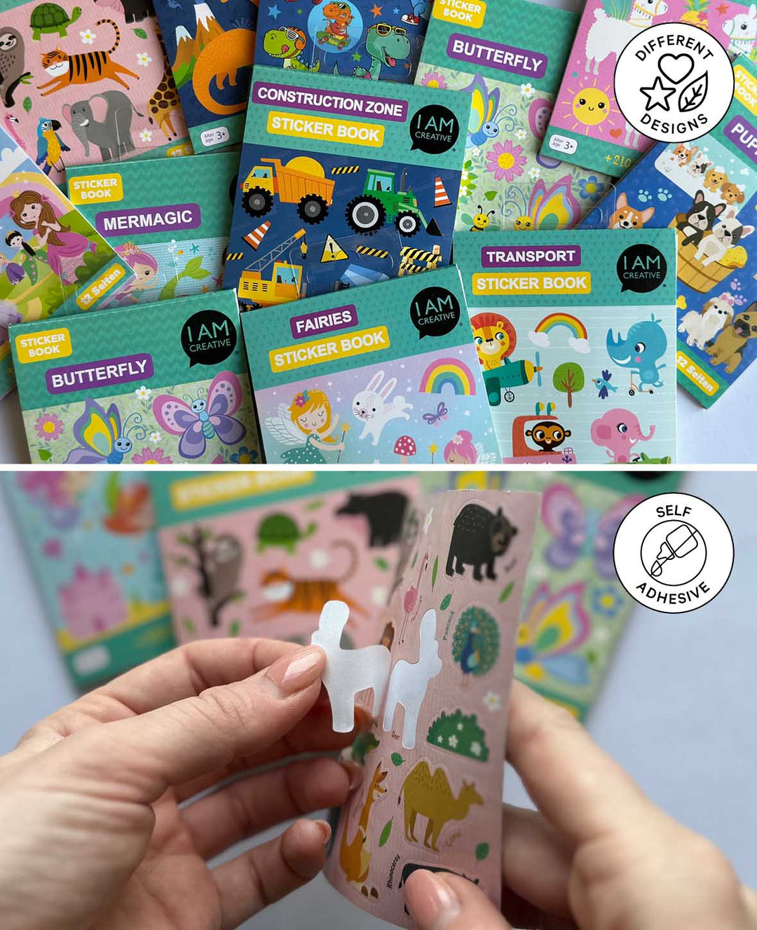 Mini Stickerbook Trucks, Bunt, 9 x 11.5 cm