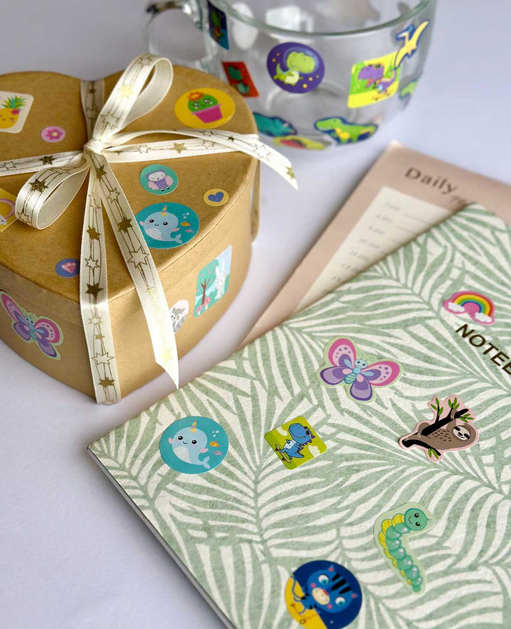Mini Sticker Book Butterfly, Colorful, 9 x 11.5 cm