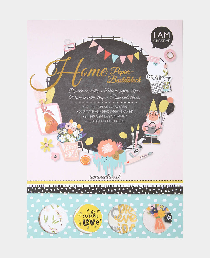 Paper Craft Pad Home, A4, 19 pcs.