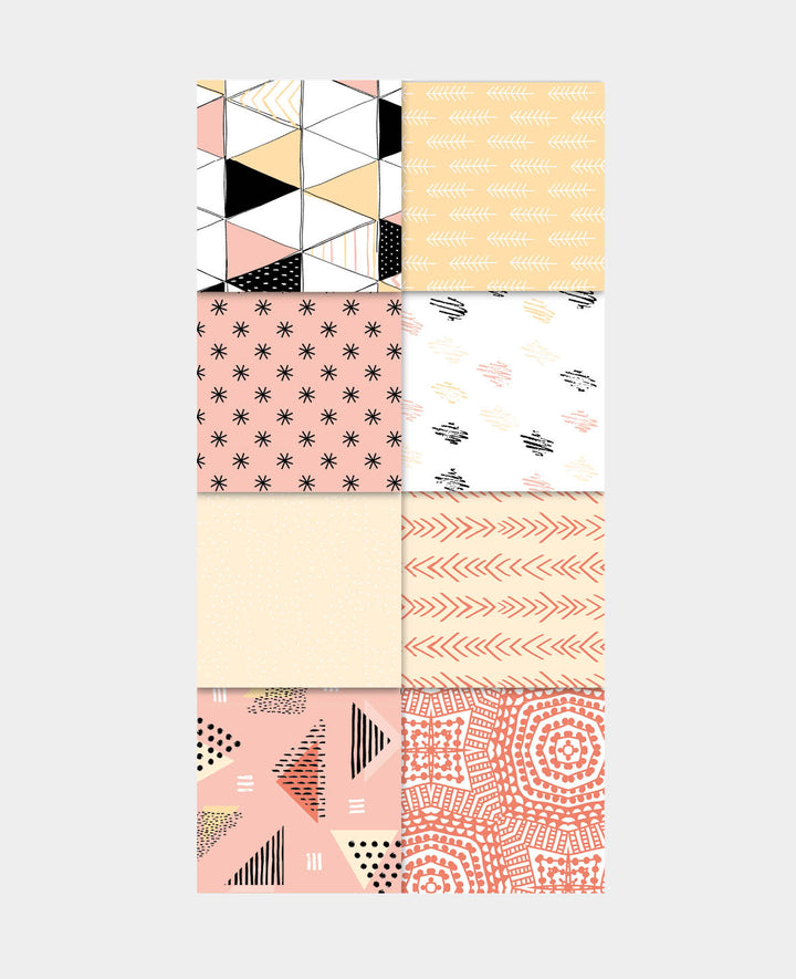 Designer Paper Set pink, 30 x 15 cm, 220 gsm, 32 sheets