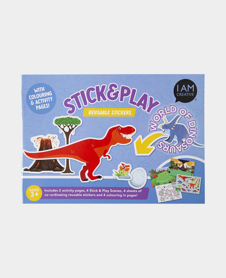 Stick and Play-Buch Dino, A5, 1 Buch