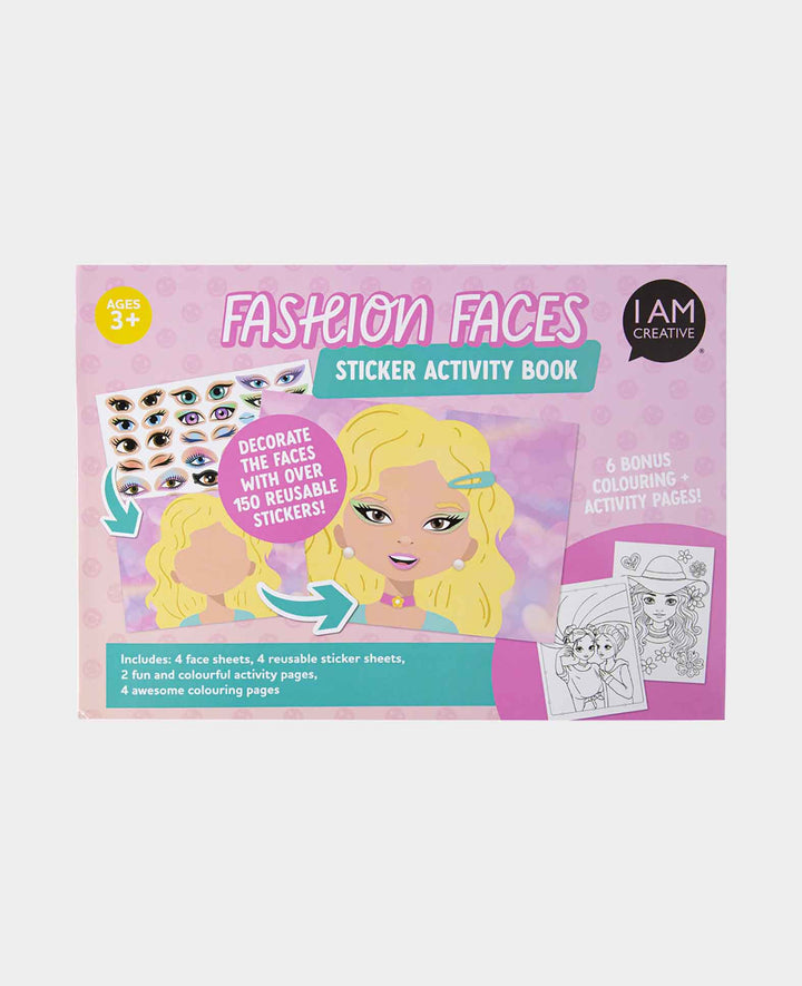 Stickerbuch Make a Face Fashion, A5, 1 Buch