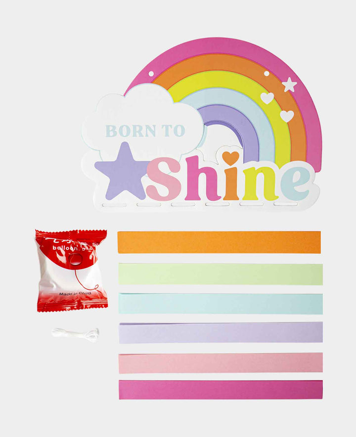 Paper Chain Set Rainbow, 16 x 23 cm, 1 set
