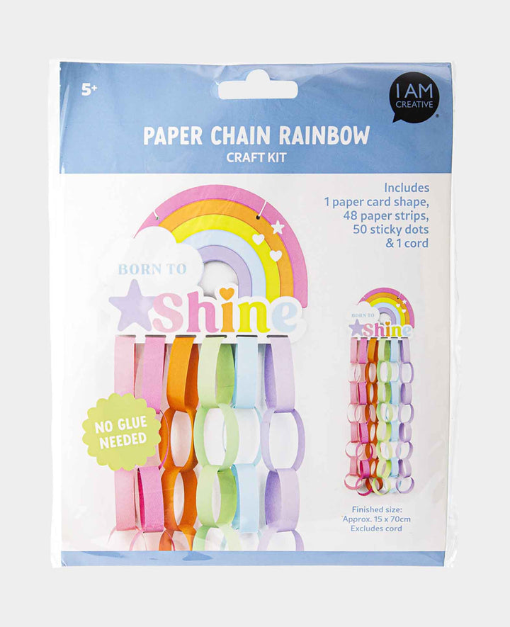 Paper Chain Set Rainbow, 16 x 23 cm, 1 set