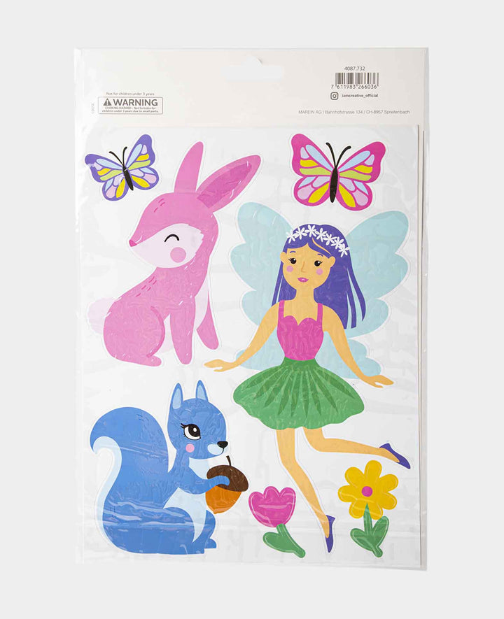 Fenster-Sticker Fairy, 20 x 30.5 cm, 1 Bogen