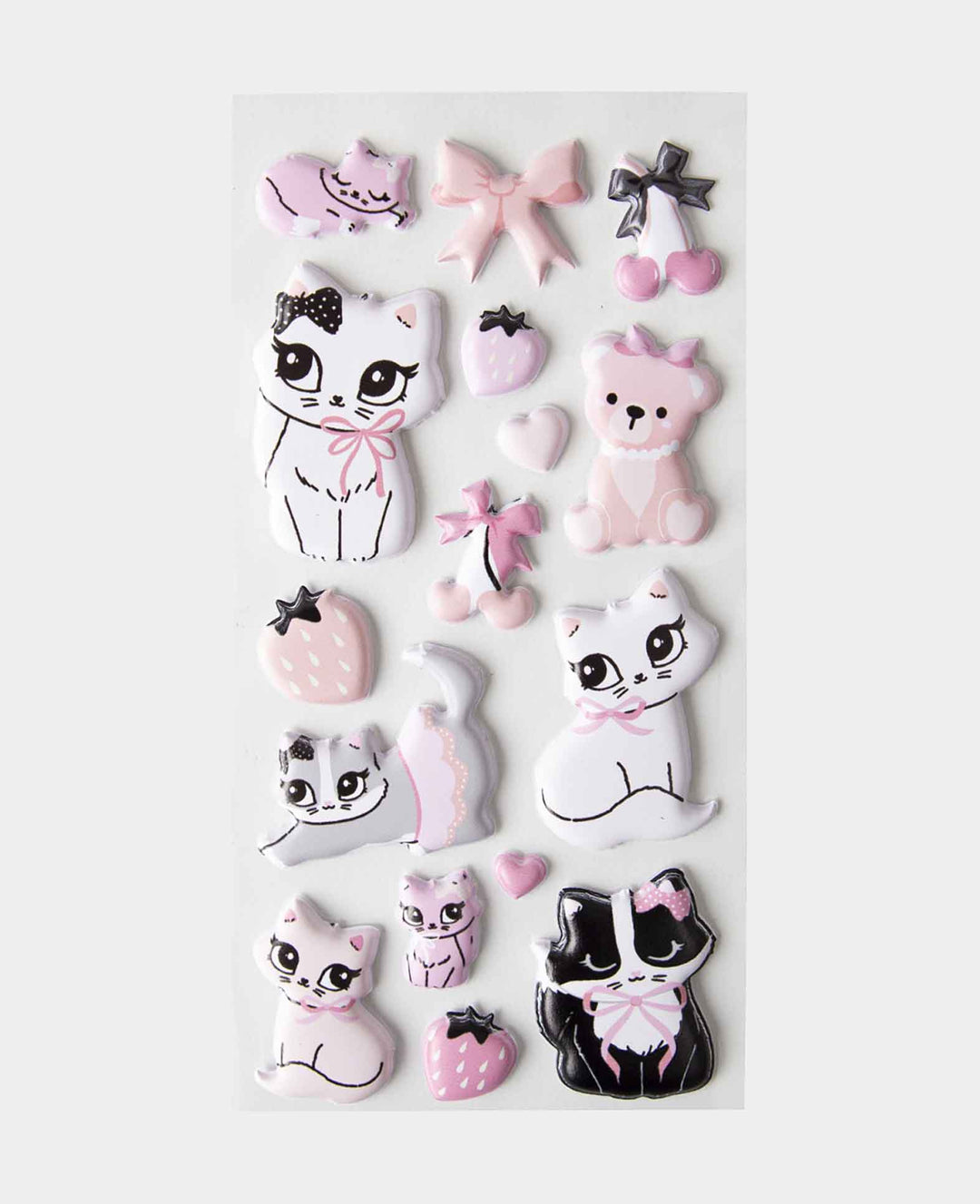 Sticker Puffy Cat, 9 x 21 cm, 1 sheet