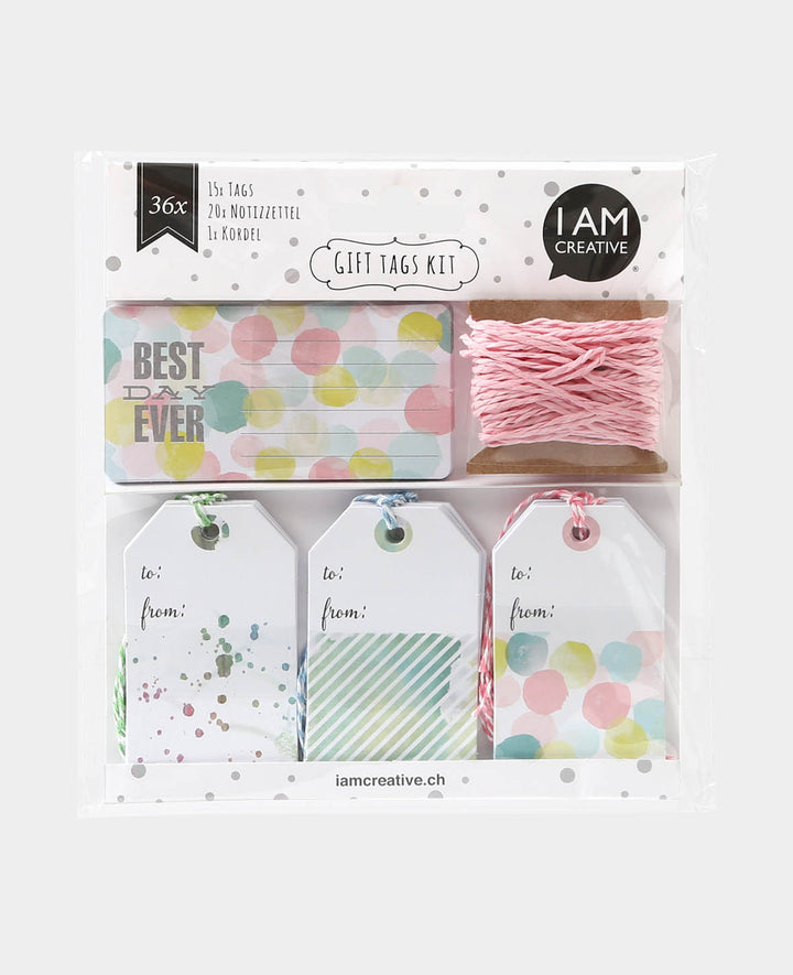 Geschenkanhängerset, 36 tlg.