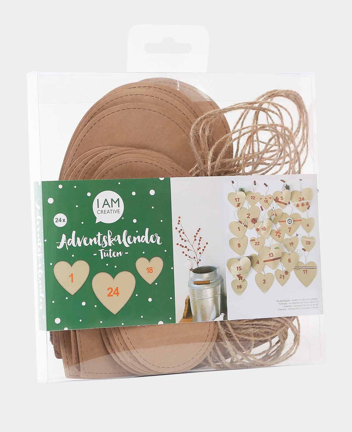 Adventskalender Herz, 24 Stk.