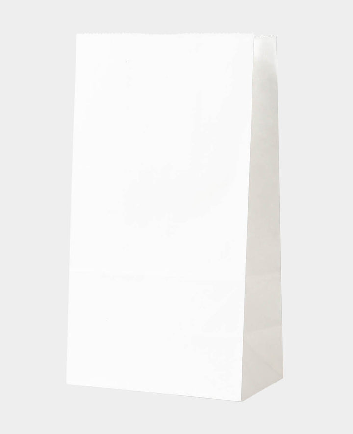 Papierbeutel, 13 x 24 x 8 cm, Weiss, 6 Stk.