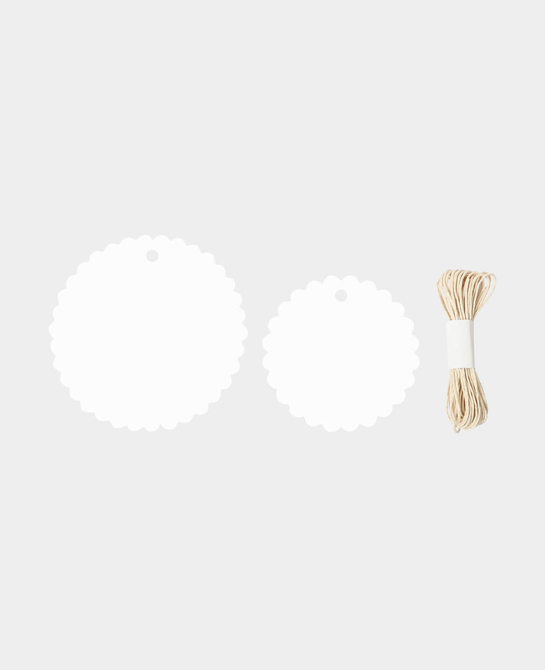 BOHO Tag, rund, 20 S &amp; 3 m Schnur