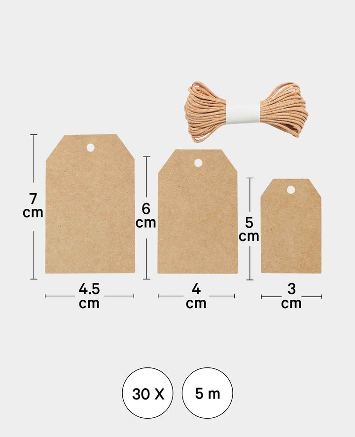 Geschenkanhänger Set I, 30 Stk.