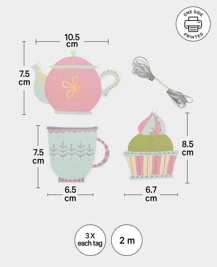 Gift Tag, Cupcake, 9 pcs.