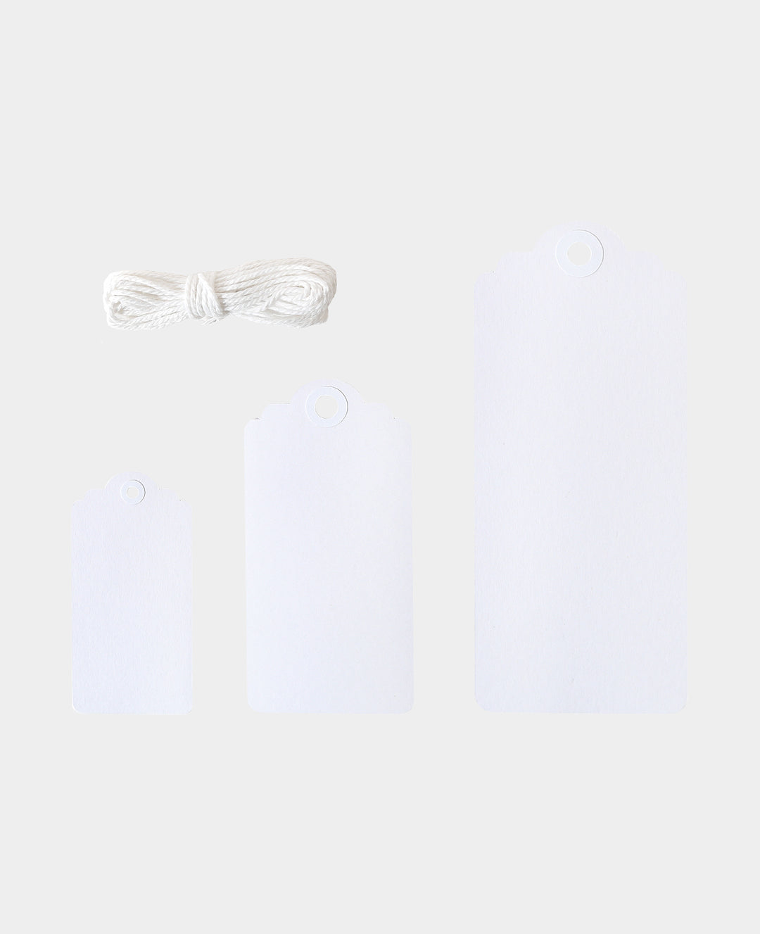 Gift tags white, 15 pcs.