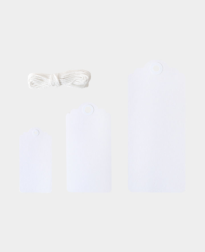 Gift tags white, 15 pcs.
