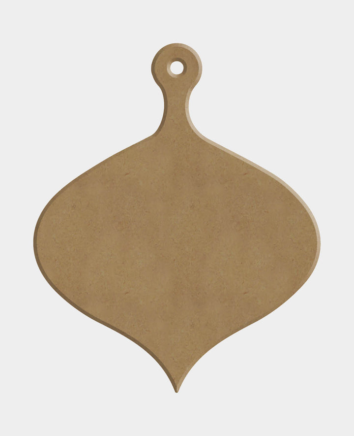 Décoration en MDF, avec pendentif en cristal, 9 x 0.5 x 10 cm, marron, 1 pièce