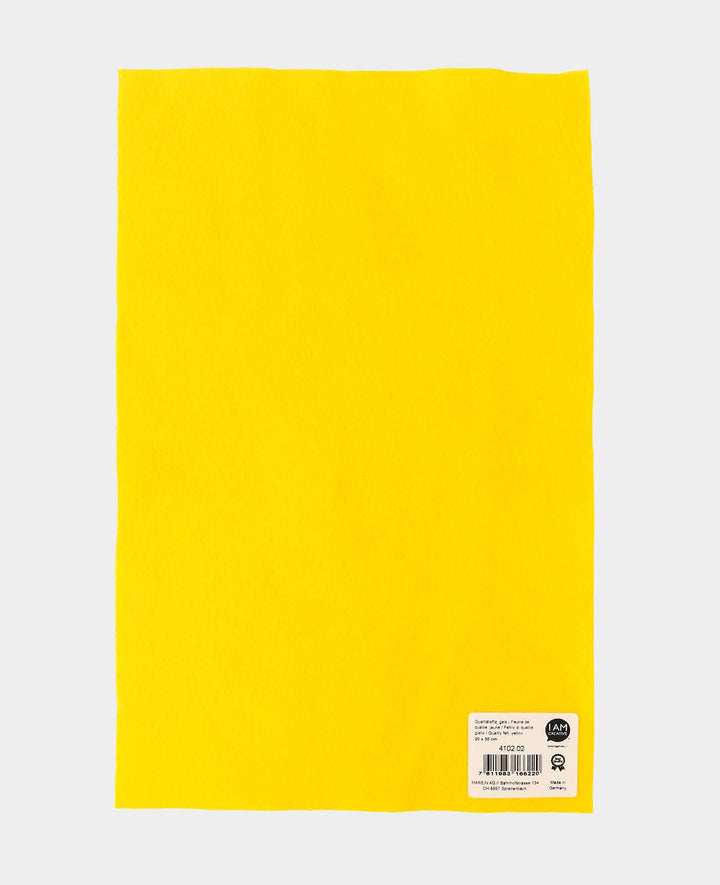 Filz, Gelb, 20 x 30 cm x 1 mm, 1 Stück