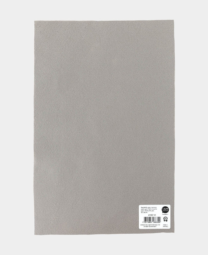 Felt, gray, 20 x 30 cm x 1 mm, 1 piece