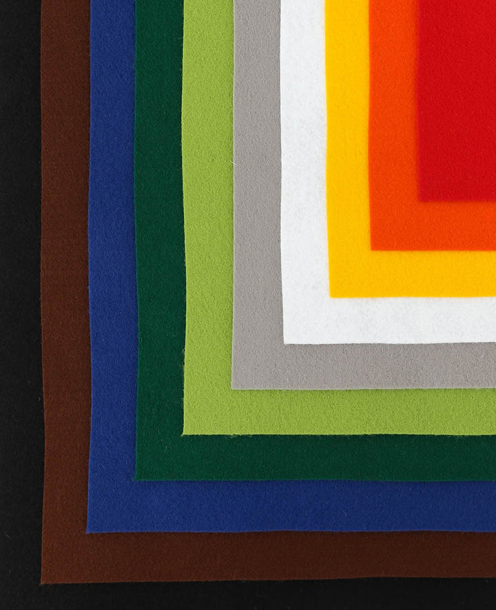 Filz Set, 20 x 30 cm x 1 mm, 10 Stk.