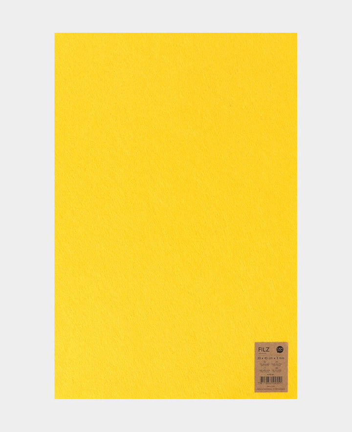 Feutre, jaune citron, 30 x 45 cm x 3 mm, 1 pièce