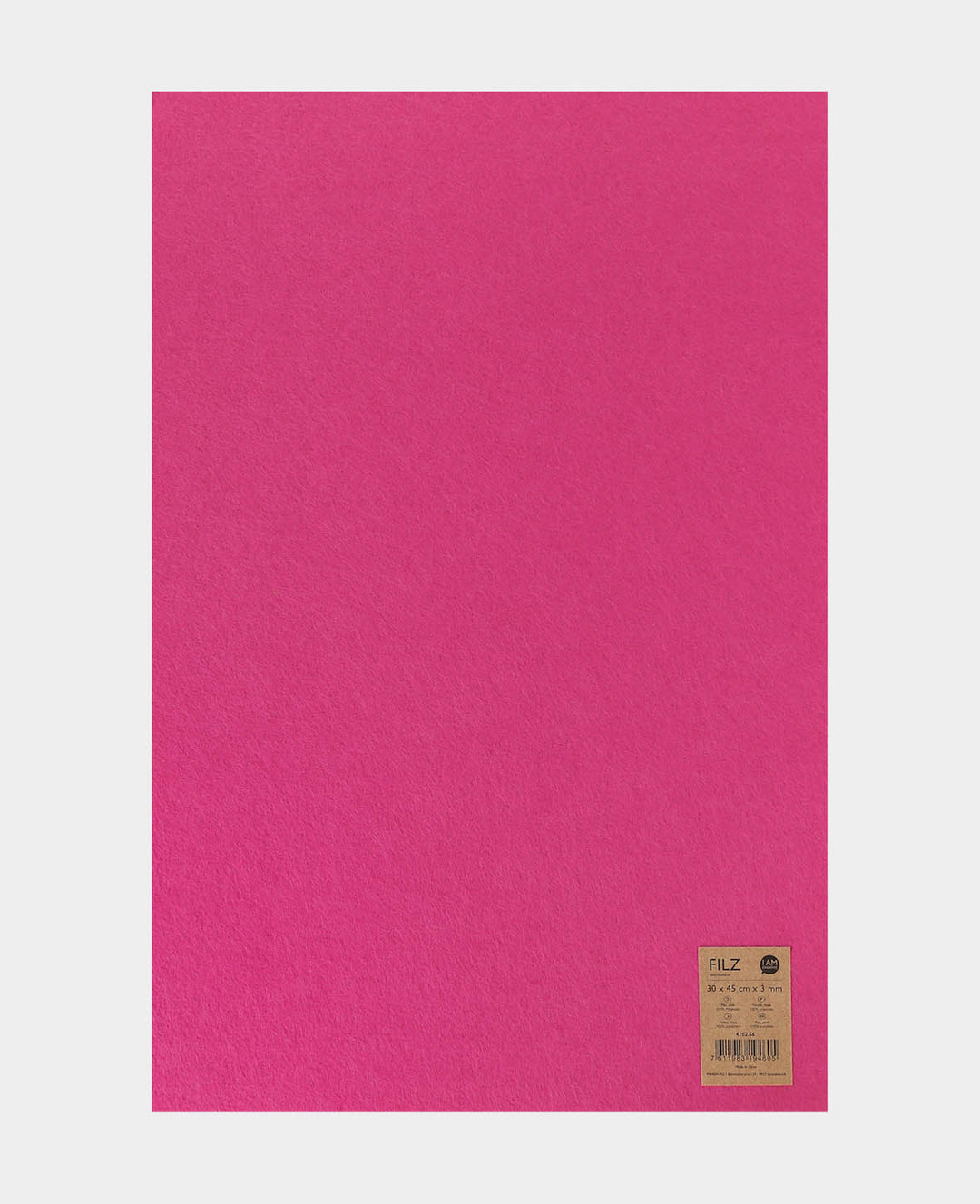 Filz, Pink, 30 x 45 cm x 3 mm, 1 Stück