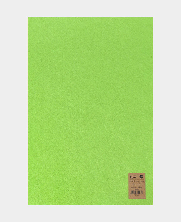Felt, light green, 30 x 45 cm x 3 mm, 1 piece