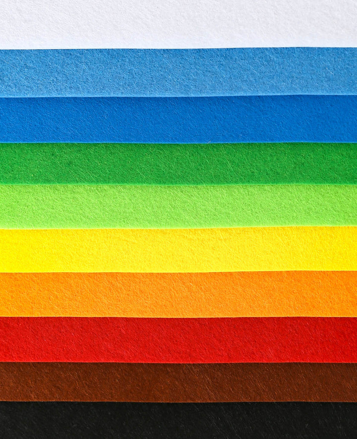 Filzset 20 x 30 cm x 2 mm, 10 Farben