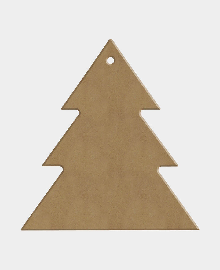MDF-Deko Xmasbaum, 11 x 0.5 x 12 cm, Braun, 1 Stk.