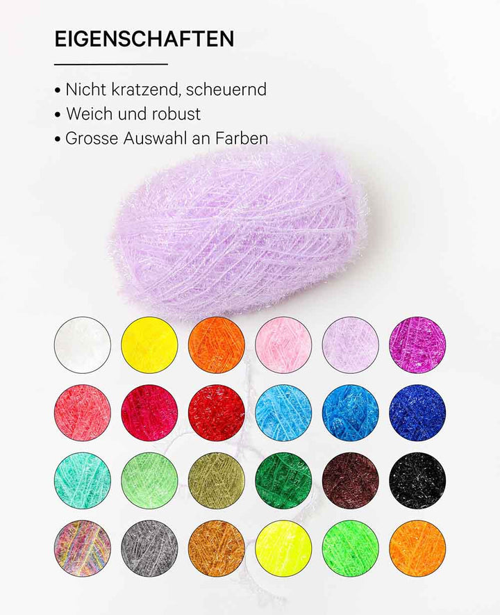 Scrubbi, Garn zum Häkeln &amp; Stricken von Spülschwämmen, lavendel, 50 g, 90 m