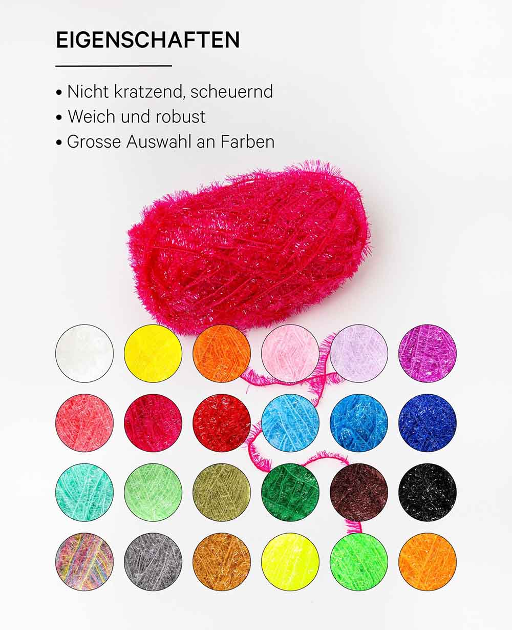 Scrubbi, Garn zum Häkeln &amp; Stricken von Spülschwämmen, pink, 50 g, 90 m
