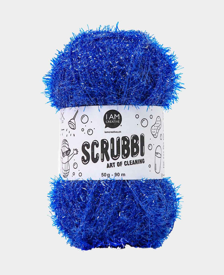 Scrubbi, Garn zum Häkeln &amp; Stricken von Spülschwämmen, dunkelblau, 50 g, 90 m