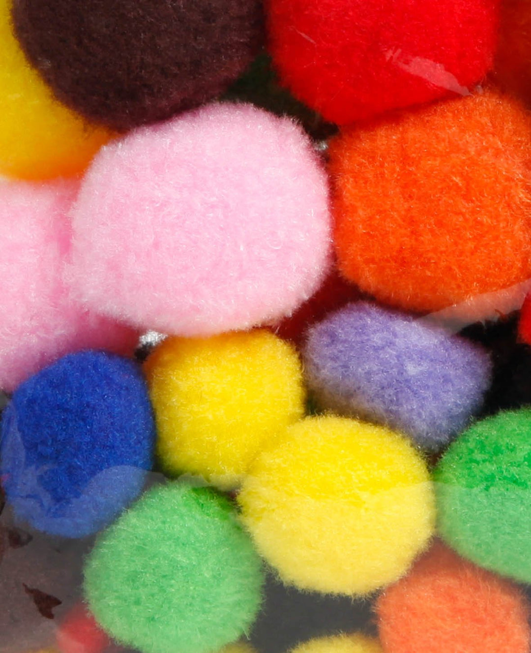 Pompons Set, Bunt, ø 10-35 mm, 150 Stk.